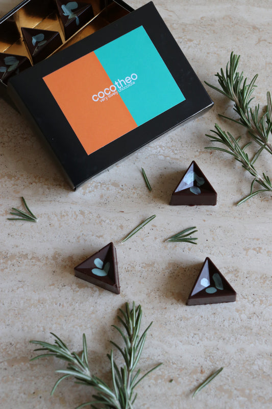 Cocotheo Handmade Rosemary Caramels, Tray of 6